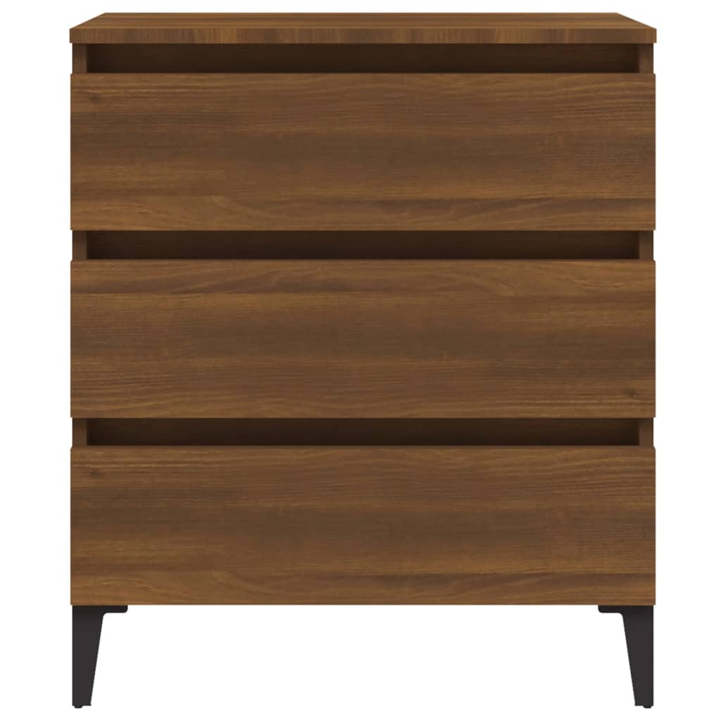 Dressoir 60x35x69 cm bewerkt hout bruin eikenkleur is nu te koop bij PeponiXL, paradijselijk wonen!