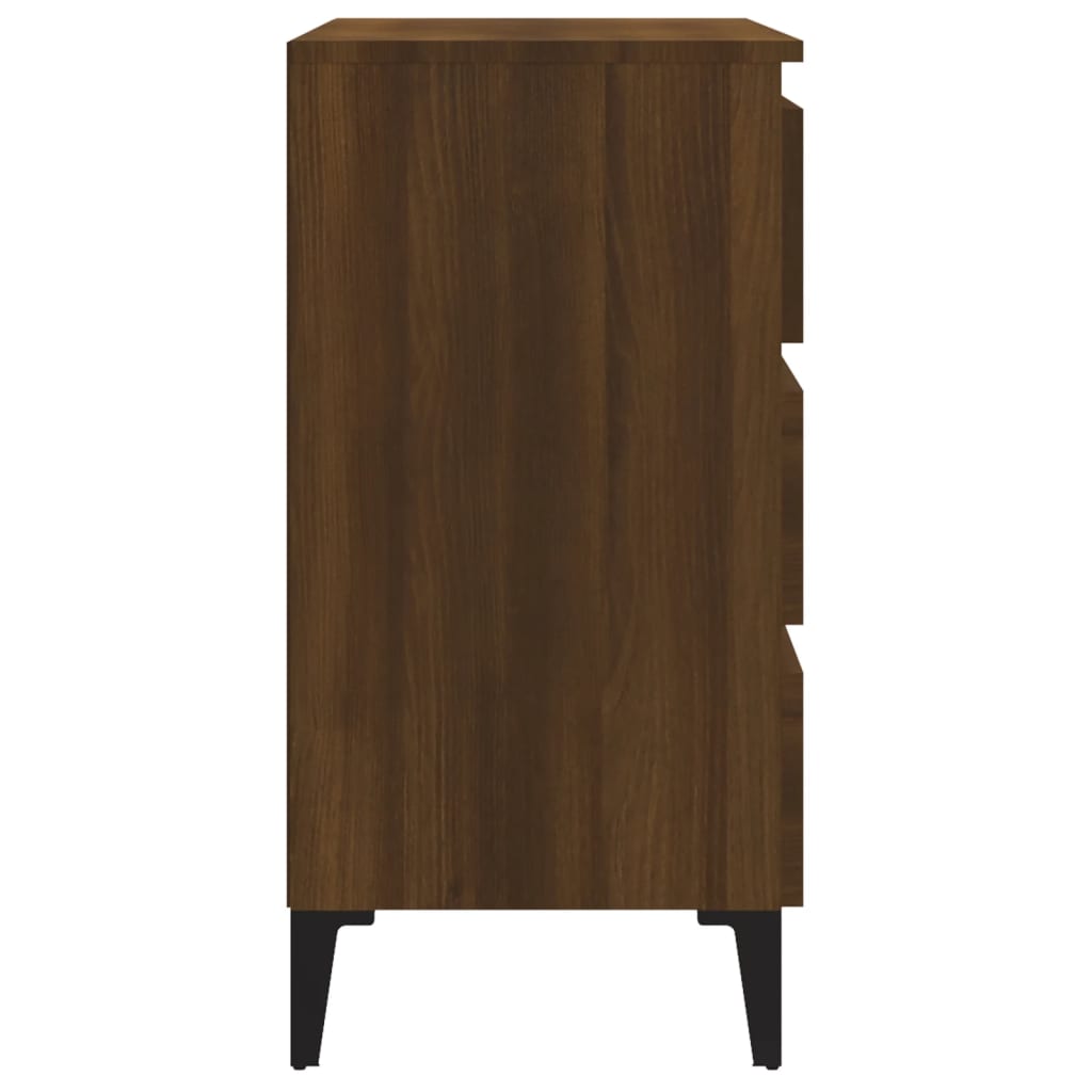 Dressoir 60x35x69 cm bewerkt hout bruin eikenkleur is nu te koop bij PeponiXL, paradijselijk wonen!