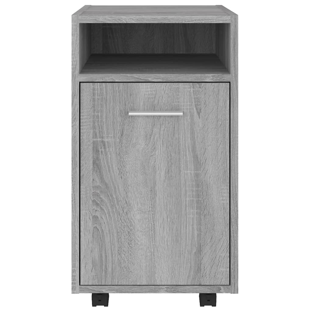 Bijzetkast met wielen 33x38x60 cm bewerkt hout grijs sonoma is nu te koop bij PeponiXL, paradijselijk wonen!