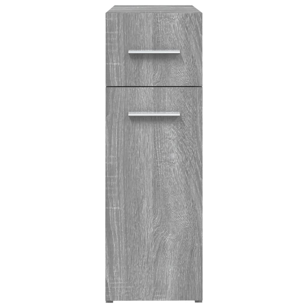 Apothekerskast 20x45,5x60 cm bewerkt hout grijs sonoma eiken is nu te koop bij PeponiXL, paradijselijk wonen!