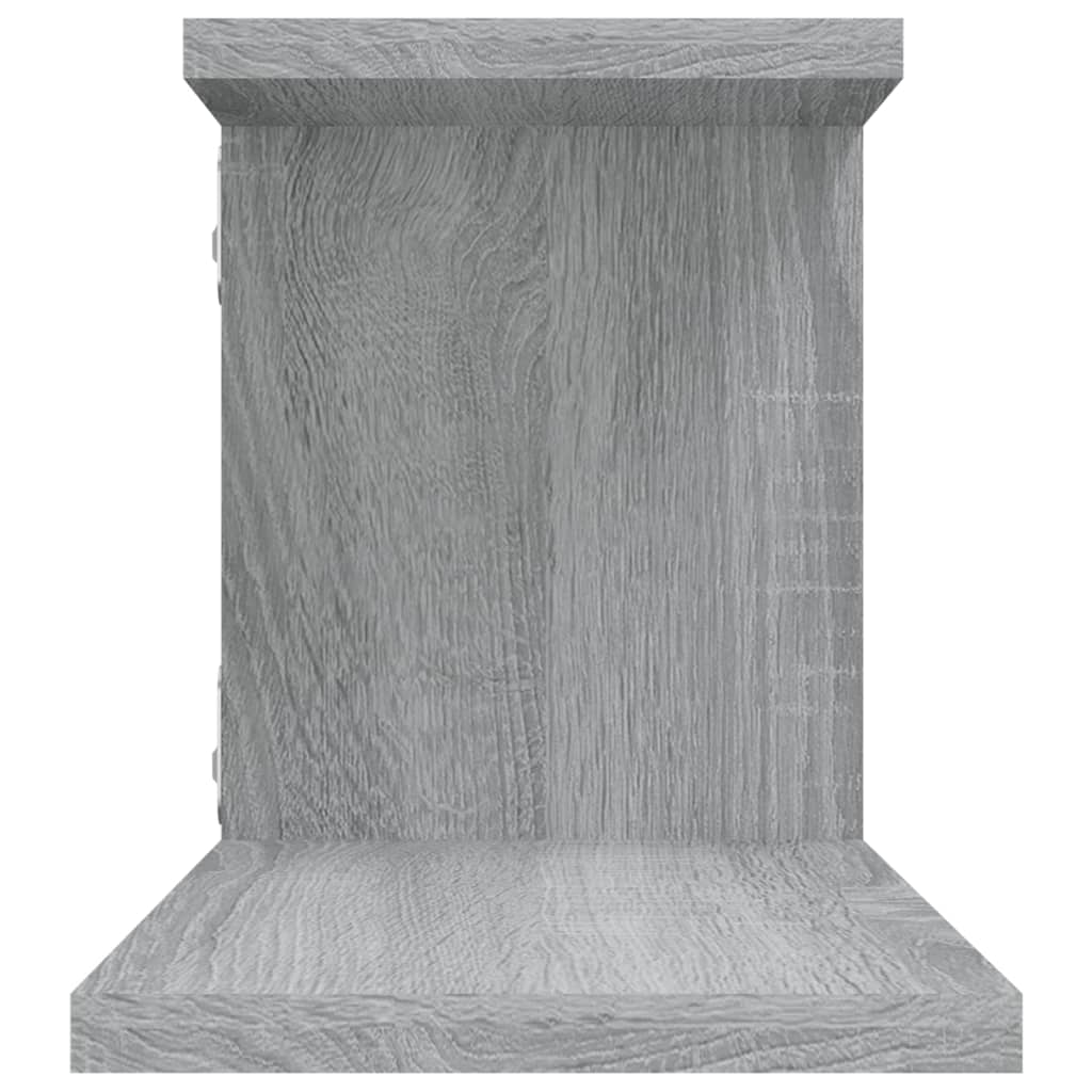 Tv-wandschap 125x18x23 cm bewerkt hout grijs sonoma eikenkleur is nu te koop bij PeponiXL, paradijselijk wonen!