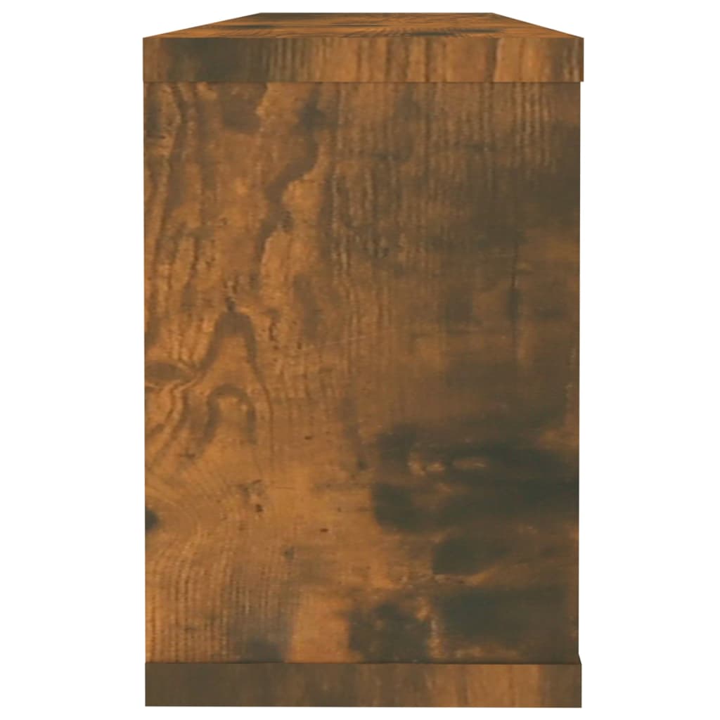 Wandschappen kubus 2 st 60x15x23 cm bewerkt hout gerookt eiken is nu te koop bij PeponiXL, paradijselijk wonen!