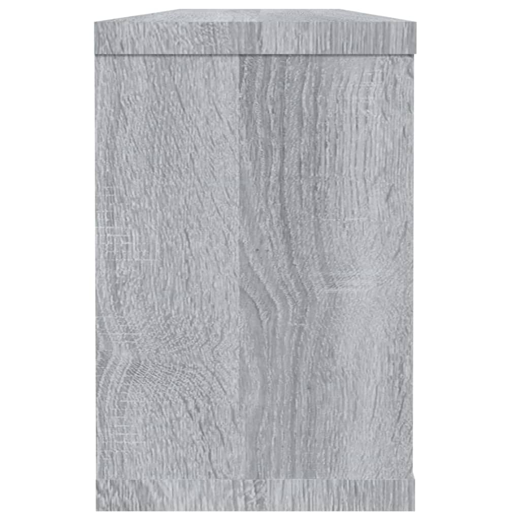 Wandschappen kubus 2 st 60x15x23 cm bewerkt hout grijs sonoma is nu te koop bij PeponiXL, paradijselijk wonen!