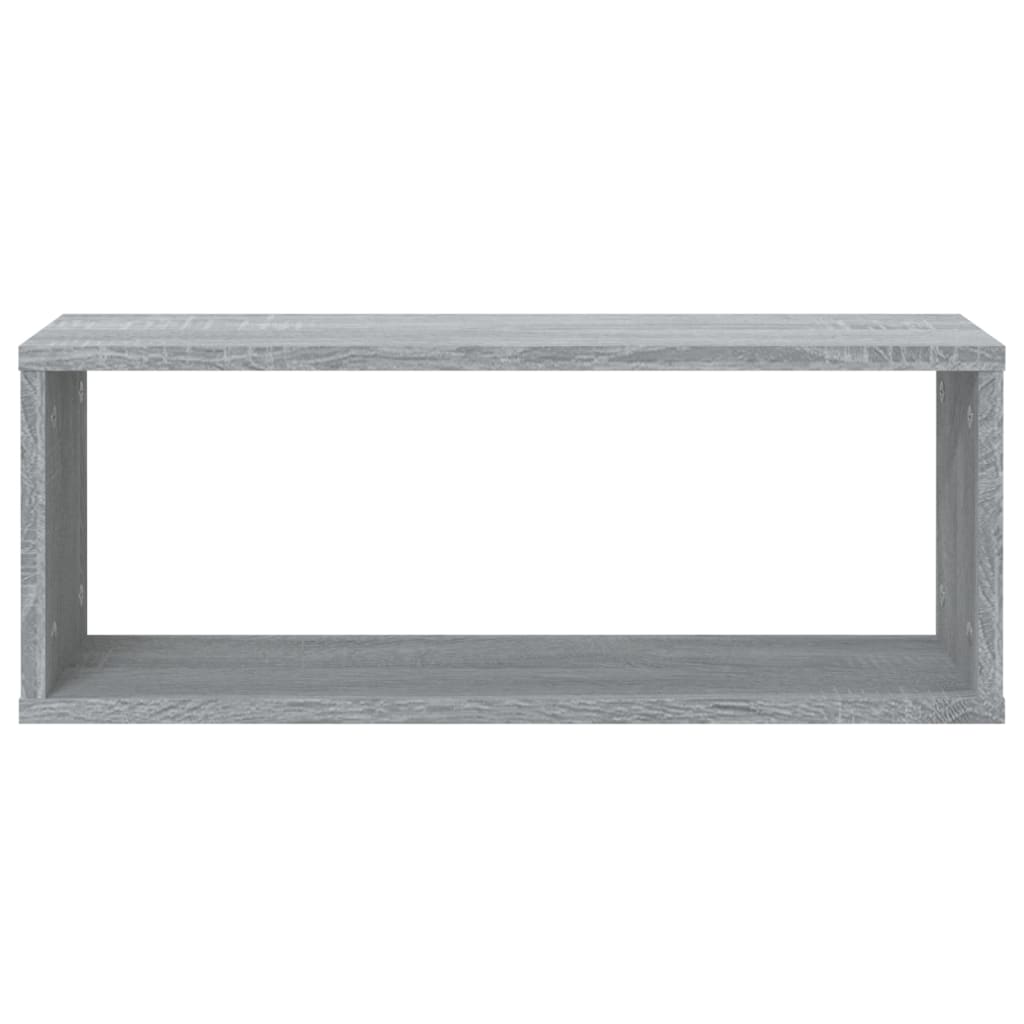 Wandschappen kubus 6 st 60x15x23 cm bewerkt hout grijs sonoma is nu te koop bij PeponiXL, paradijselijk wonen!