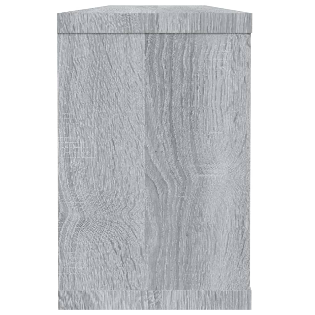 Wandschappen kubus 6 st 60x15x23 cm bewerkt hout grijs sonoma is nu te koop bij PeponiXL, paradijselijk wonen!