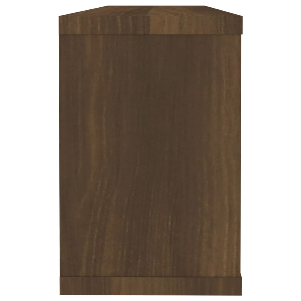 Wandschappen kubus 4 st 60x15x23 cm bewerkt hout bruin eiken is nu te koop bij PeponiXL, paradijselijk wonen!