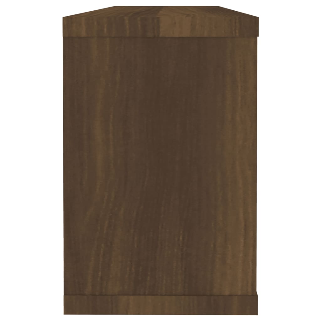Wandschappen kubus 6 st 60x15x23 cm bewerkt hout bruin eiken is nu te koop bij PeponiXL, paradijselijk wonen!