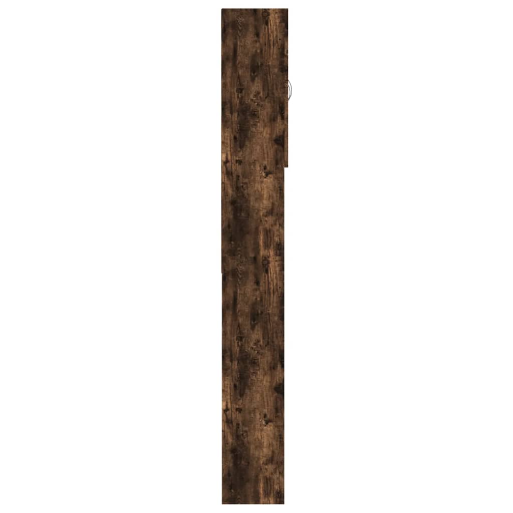 Wasmachinekast 64x25,5x190 cm gerookt eikenkleurig is nu te koop bij PeponiXL, paradijselijk wonen!