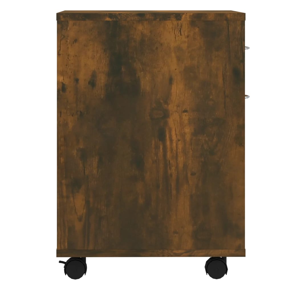 Rolkast 45x38x54 cm bewerkt hout gerookt eikenkleurig is nu te koop bij PeponiXL, paradijselijk wonen!