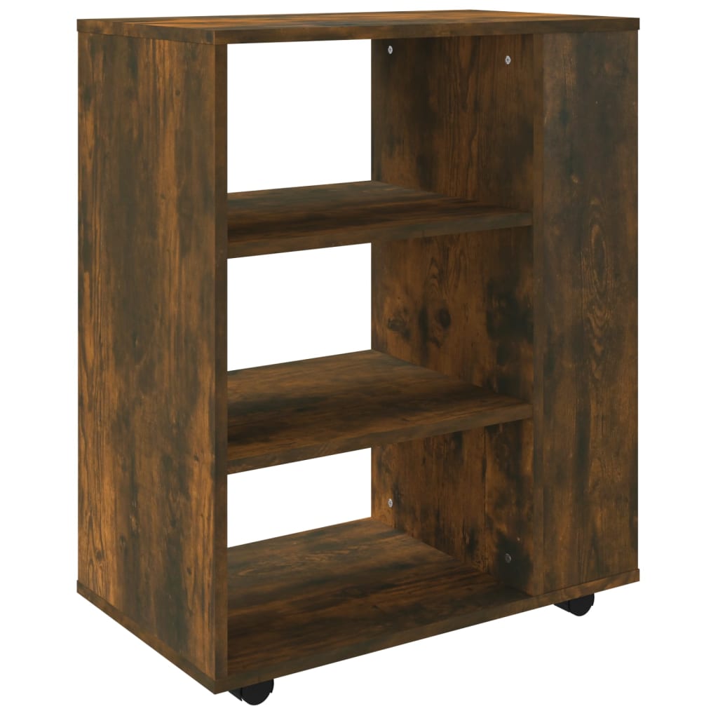 Rolkast 60x35x75 cm bewerkt hout gerookt eikenkleurig is nu te koop bij PeponiXL, paradijselijk wonen!