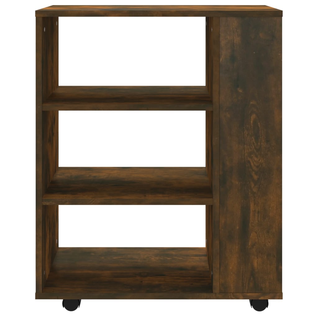 Rolkast 60x35x75 cm bewerkt hout gerookt eikenkleurig is nu te koop bij PeponiXL, paradijselijk wonen!