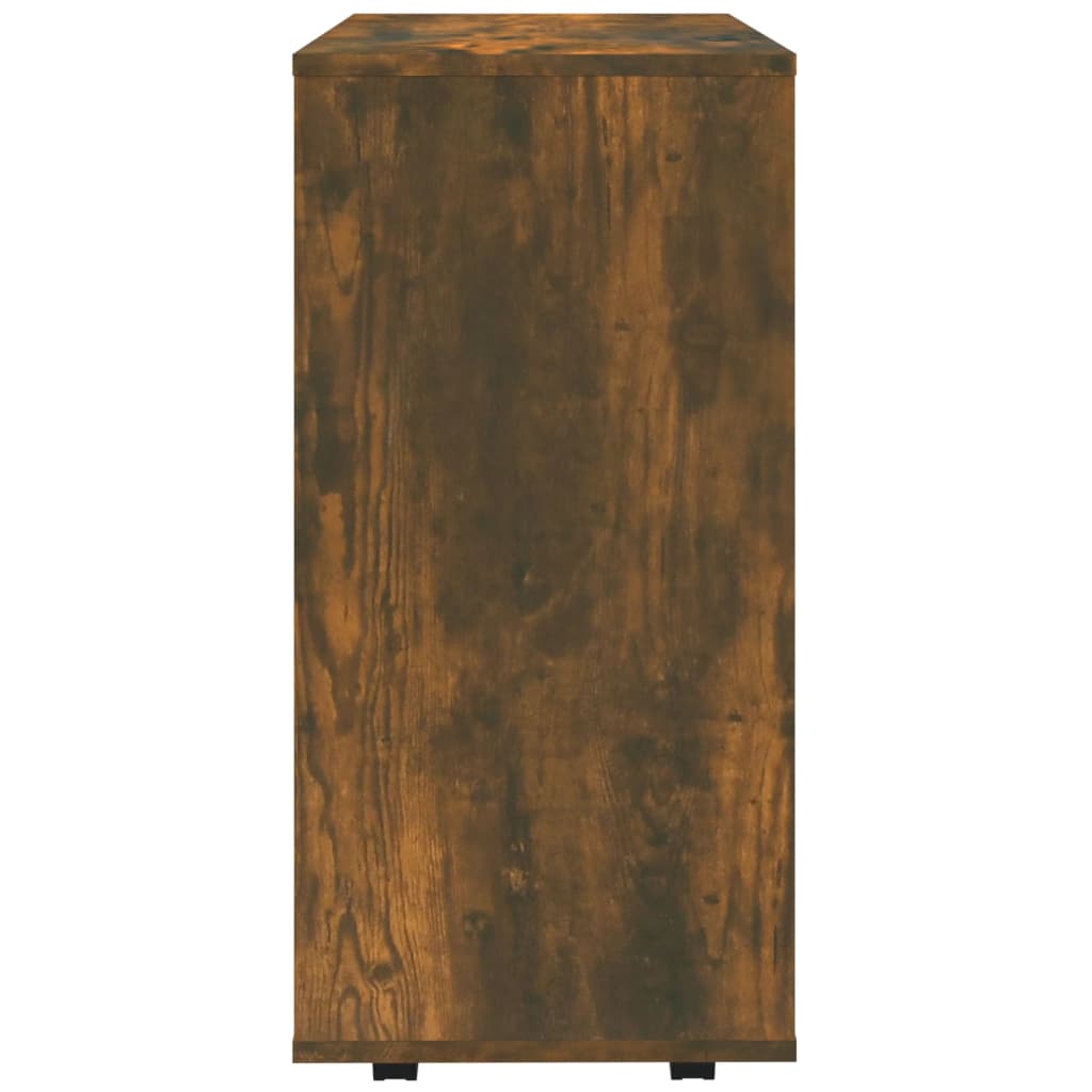 Rolkast 60x35x75 cm bewerkt hout gerookt eikenkleurig is nu te koop bij PeponiXL, paradijselijk wonen!