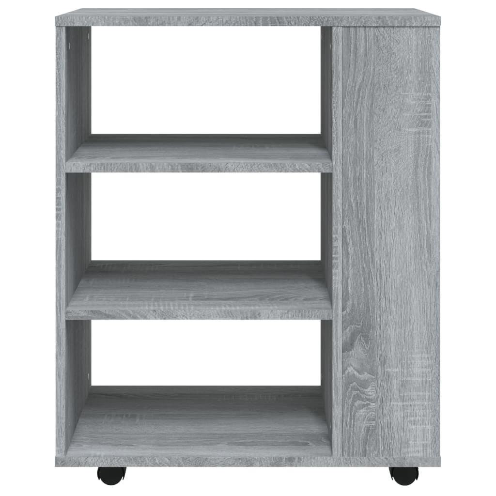 Rolkast 60x35x75 cm bewerkt hout grijs sonoma eiken is nu te koop bij PeponiXL, paradijselijk wonen!
