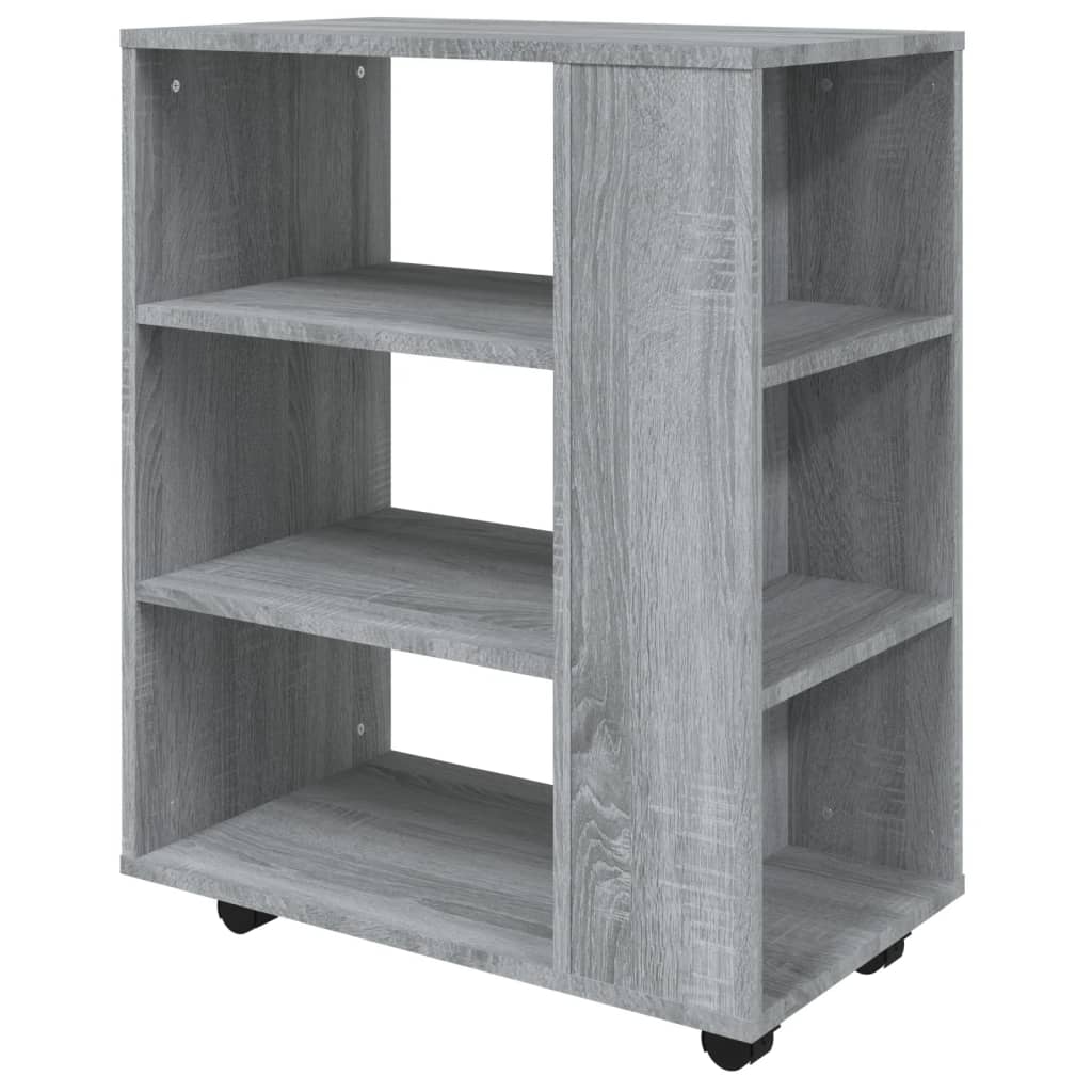 Rolkast 60x35x75 cm bewerkt hout grijs sonoma eiken is nu te koop bij PeponiXL, paradijselijk wonen!