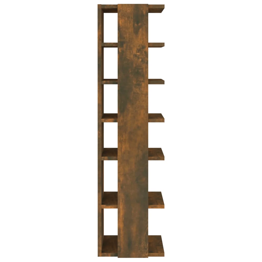 Schoenenrek 27,5x27x102 cm bewerkt hout gerookt eikenkleurig is nu te koop bij PeponiXL, paradijselijk wonen!