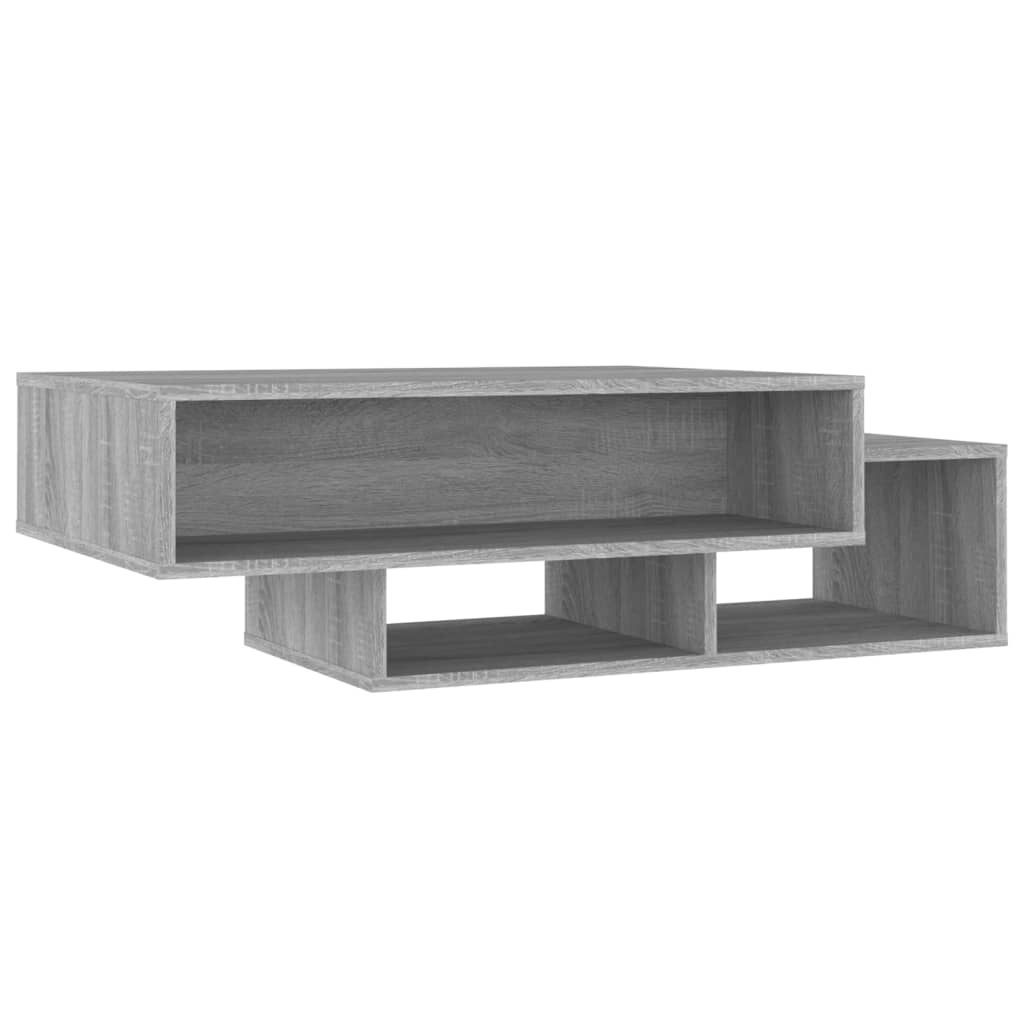 Salontafel 105x55x32 cm bewerkt hout grijs sonoma eikenkleurig is nu te koop bij PeponiXL, paradijselijk wonen!