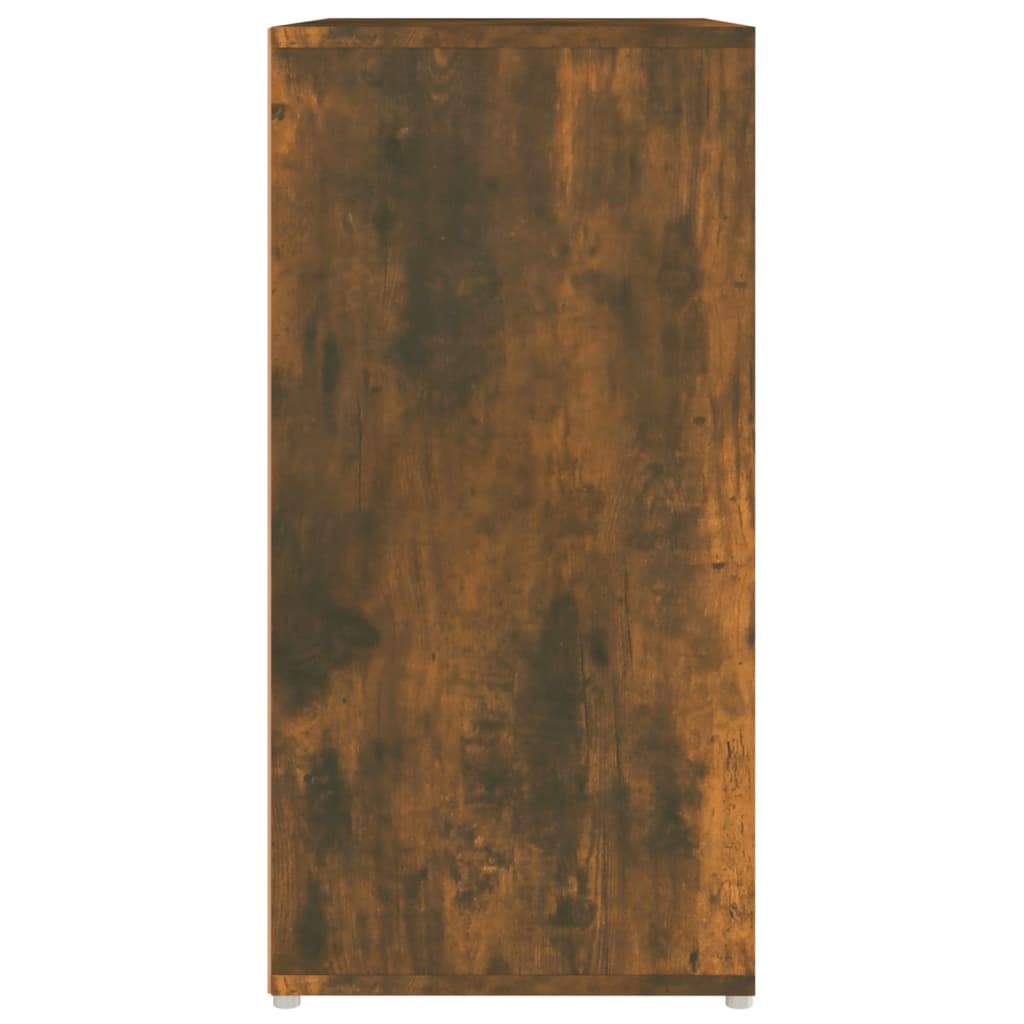 Schoenenkast 60x35x70 cm bewerkt hout gerookt eikenkleurig is nu te koop bij PeponiXL, paradijselijk wonen!