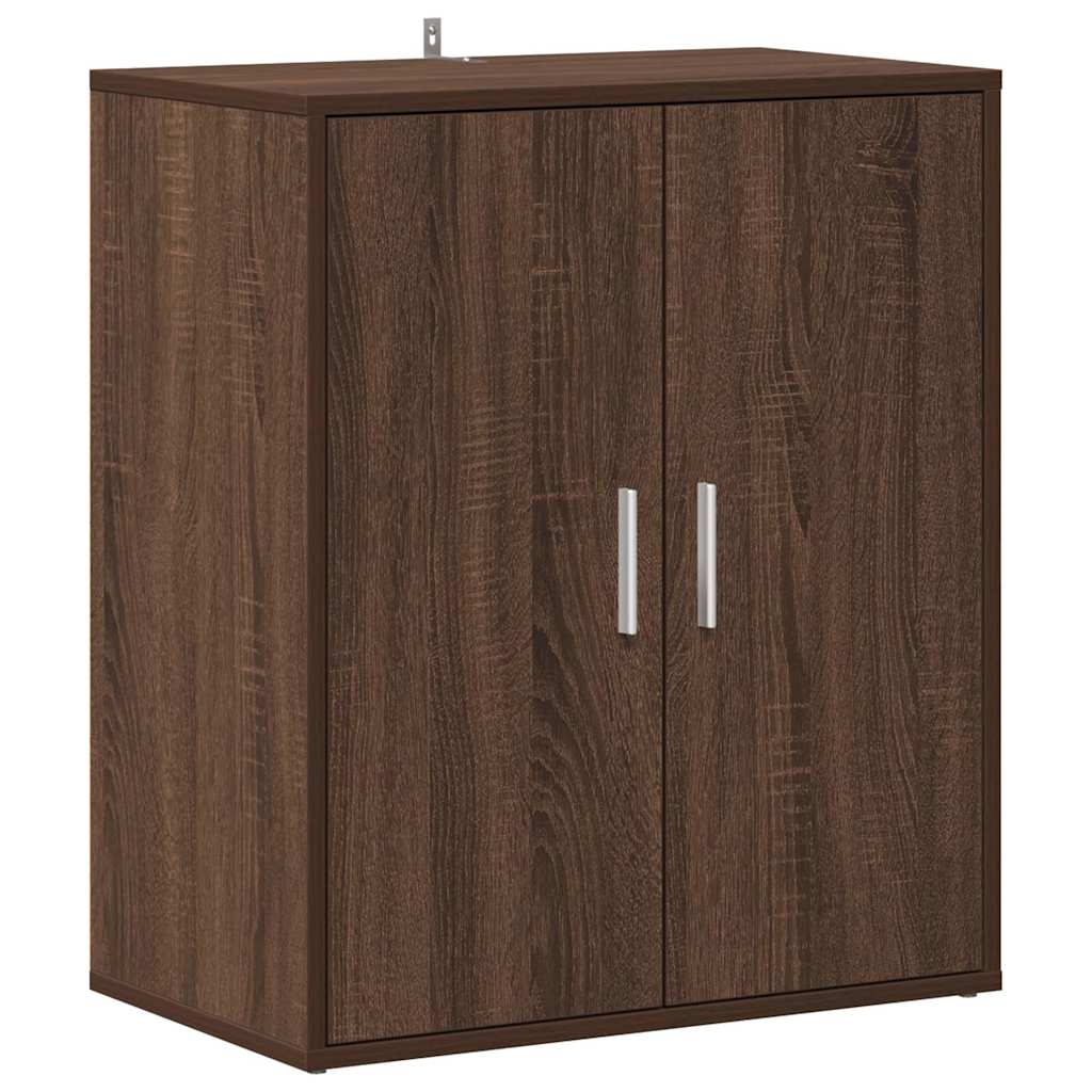 Schoenenkast 60x35x70 cm bewerkt hout bruin eikenkleur is nu te koop bij PeponiXL, paradijselijk wonen!