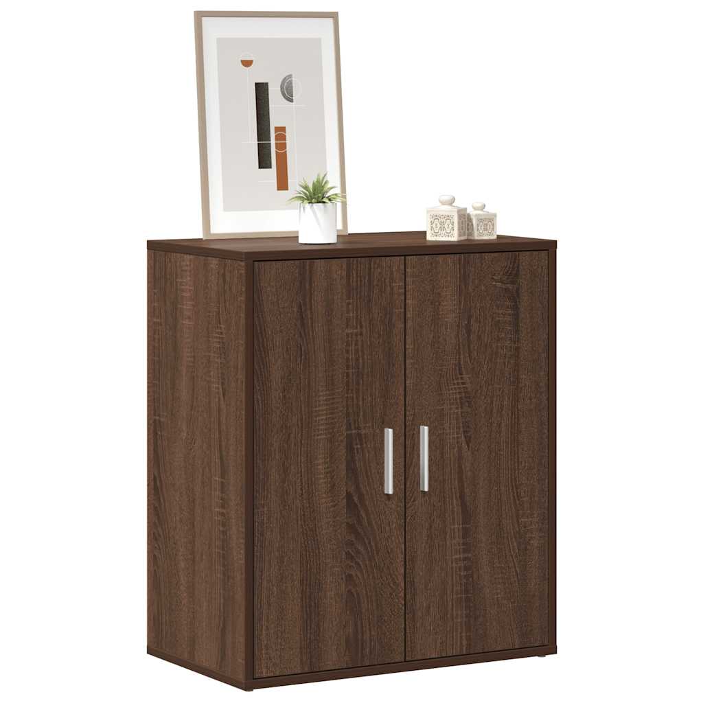 Schoenenkast 60x35x70 cm bewerkt hout bruin eikenkleur is nu te koop bij PeponiXL, paradijselijk wonen!