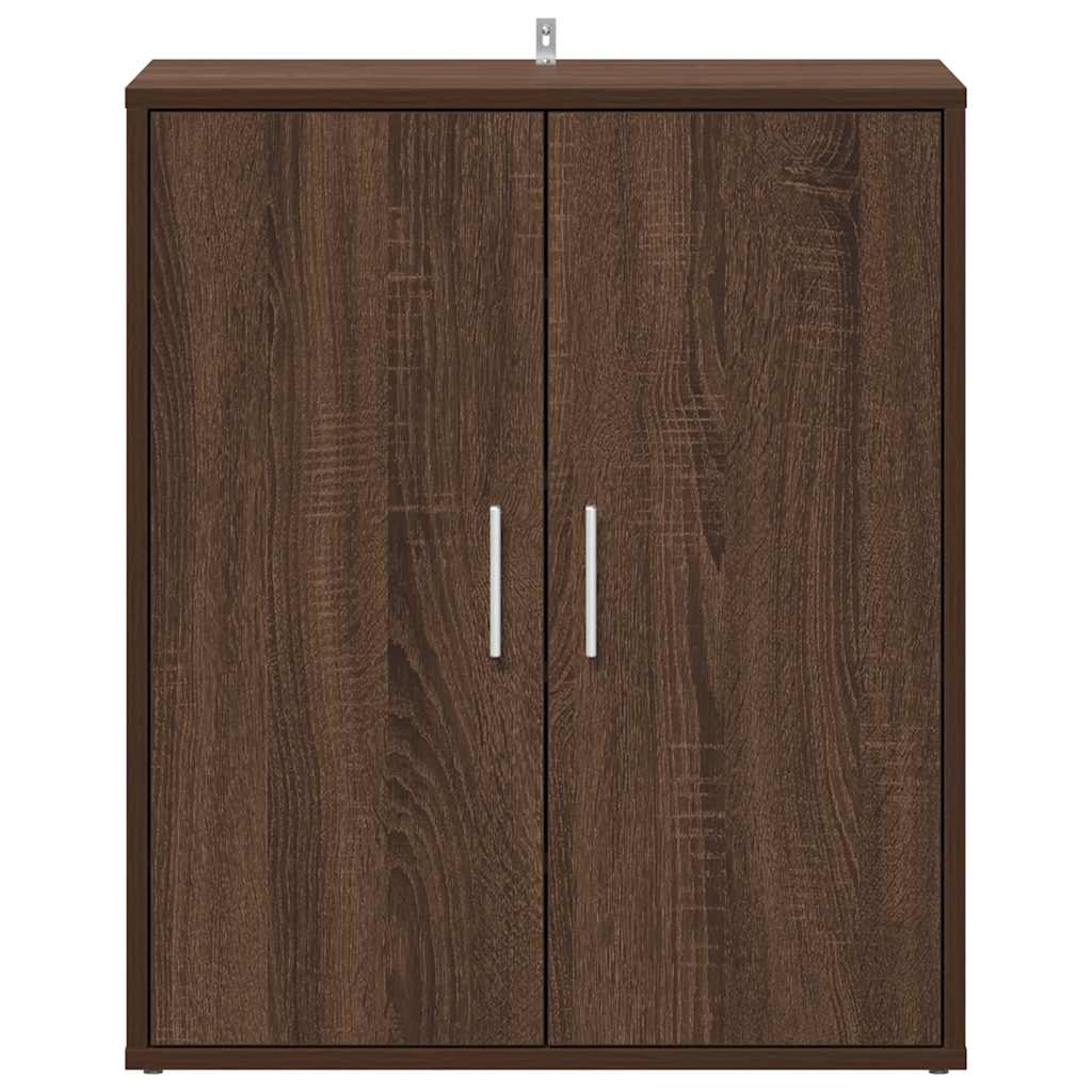 Schoenenkast 60x35x70 cm bewerkt hout bruin eikenkleur is nu te koop bij PeponiXL, paradijselijk wonen!