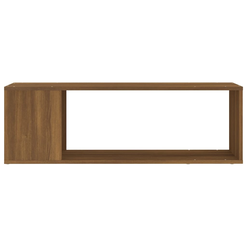 Tv-meubel 100x24x32 cm bewerkt hout bruin eikenkleur is nu te koop bij PeponiXL, paradijselijk wonen!
