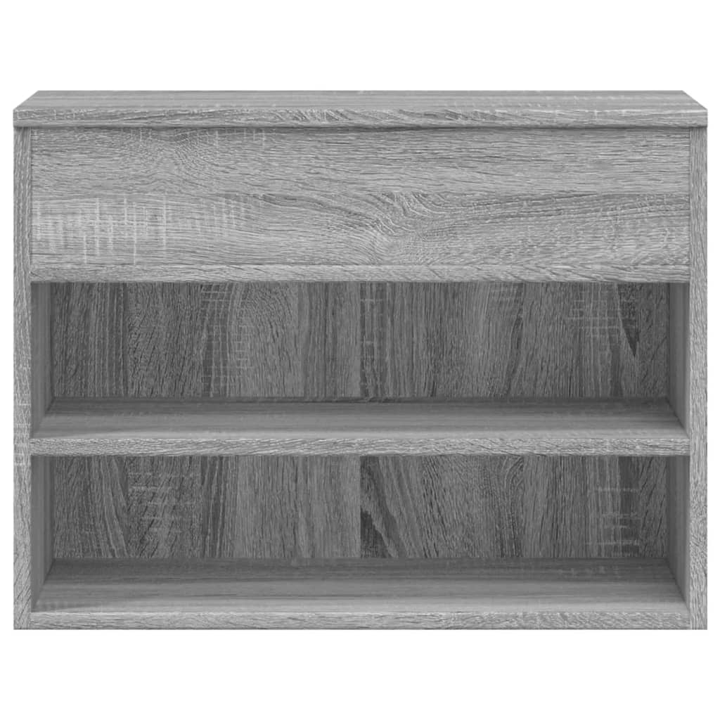 Schoenenbank 60x30x45 cm bewerkt hout grijs sonoma eikenkleurig is nu te koop bij PeponiXL, paradijselijk wonen!