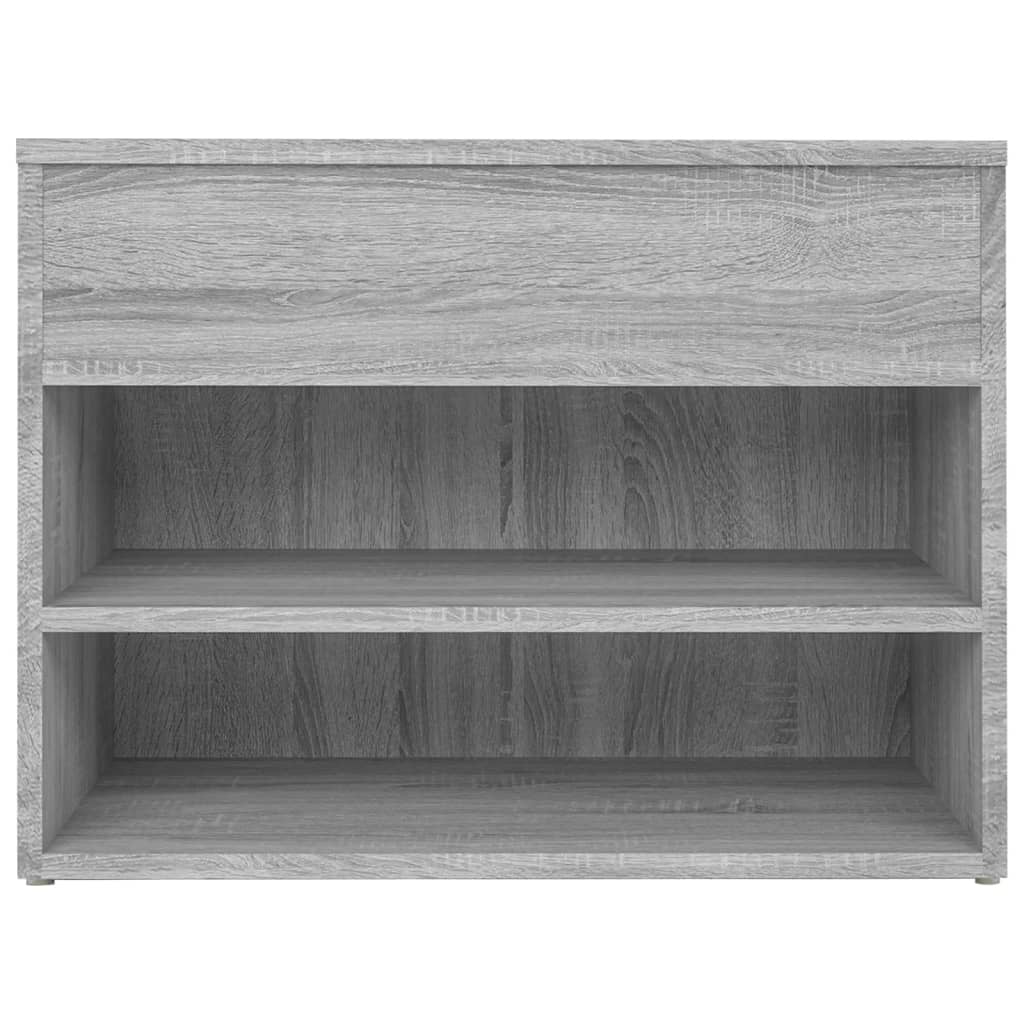 Schoenenbank 60x30x45 cm bewerkt hout grijs sonoma eikenkleurig is nu te koop bij PeponiXL, paradijselijk wonen!