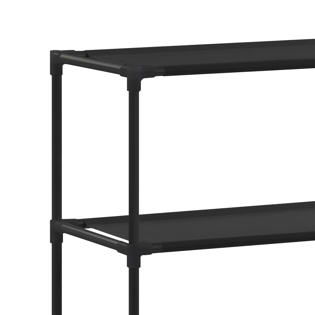 Wasmachinerek 2-laags 69x28x143 cm ijzer zwart is nu te koop bij PeponiXL, paradijselijk wonen!