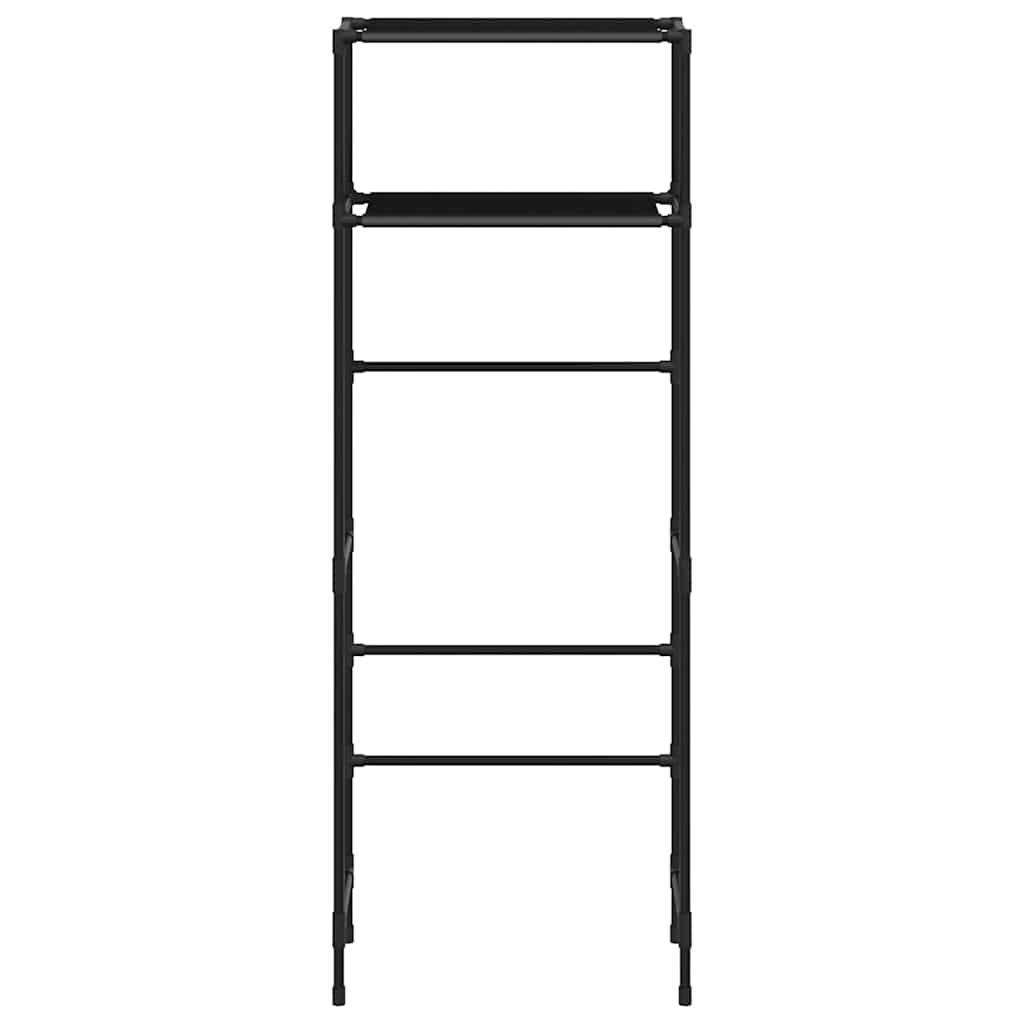 Toiletrek 2-laags 53,5x28x143 cm ijzer zwart is nu te koop bij PeponiXL, paradijselijk wonen!