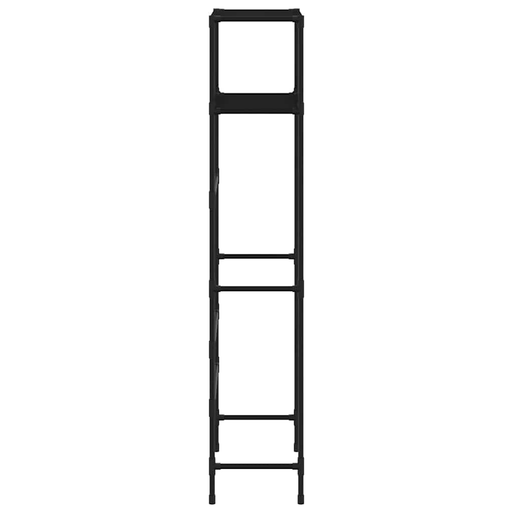 Toiletrek 2-laags 53,5x28x143 cm ijzer zwart is nu te koop bij PeponiXL, paradijselijk wonen!