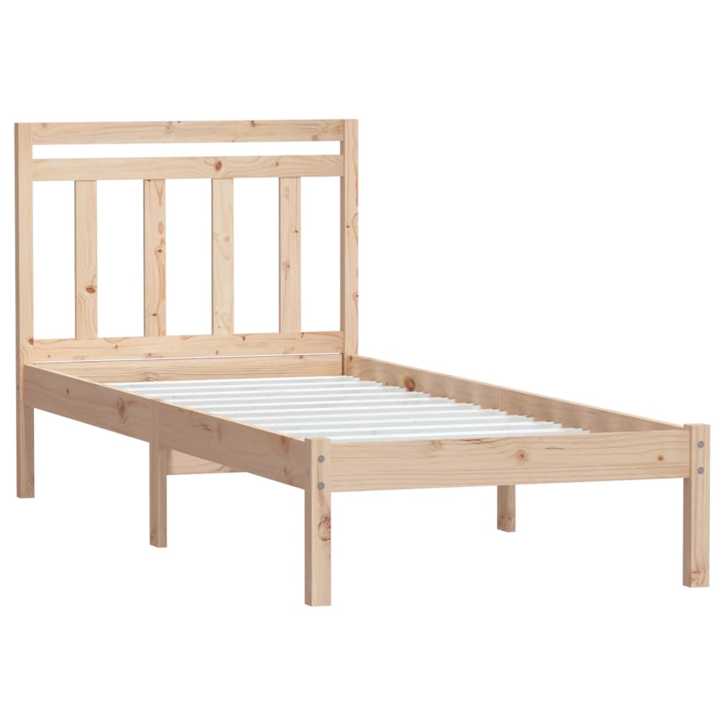 Bedframe massief hout 75x190 cm is nu te koop bij PeponiXL, paradijselijk wonen!
