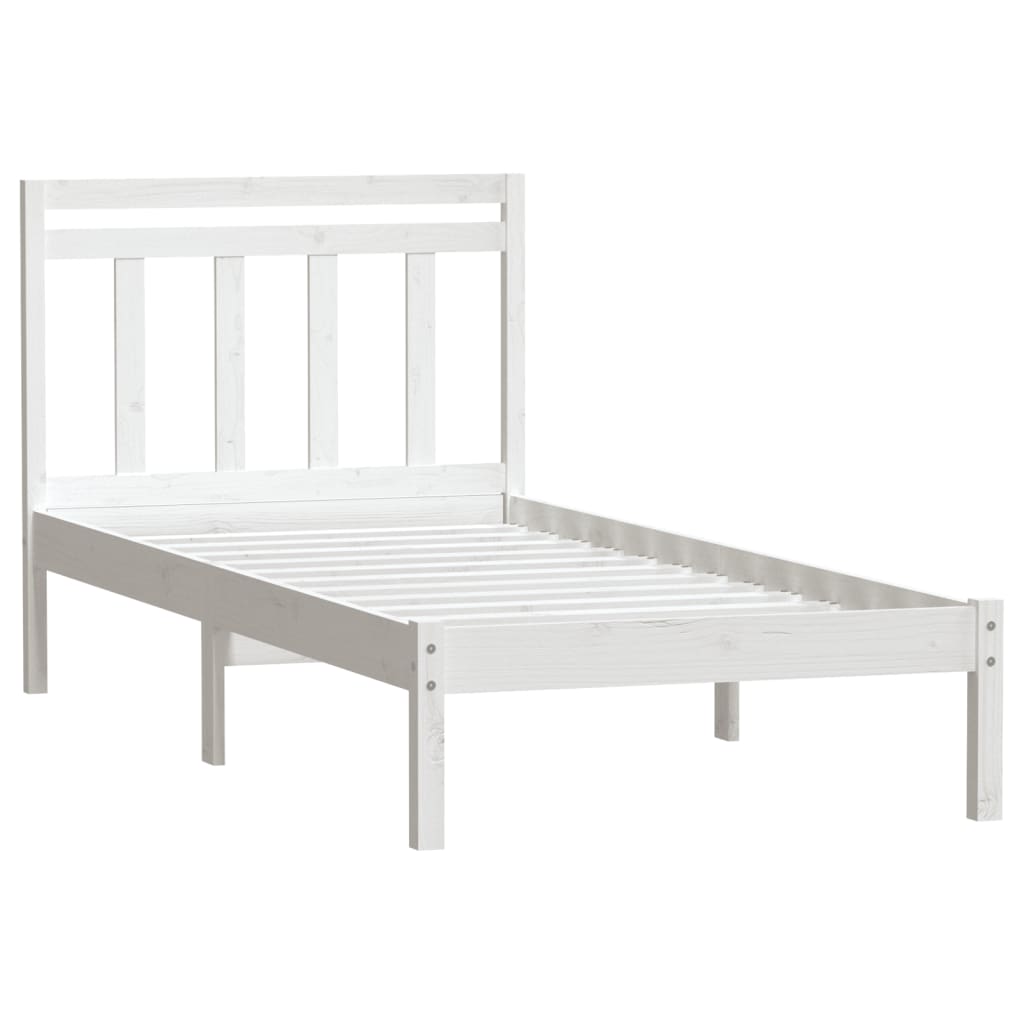 Bedframe massief grenenhout wit 100x200 cm is nu te koop bij PeponiXL, paradijselijk wonen!