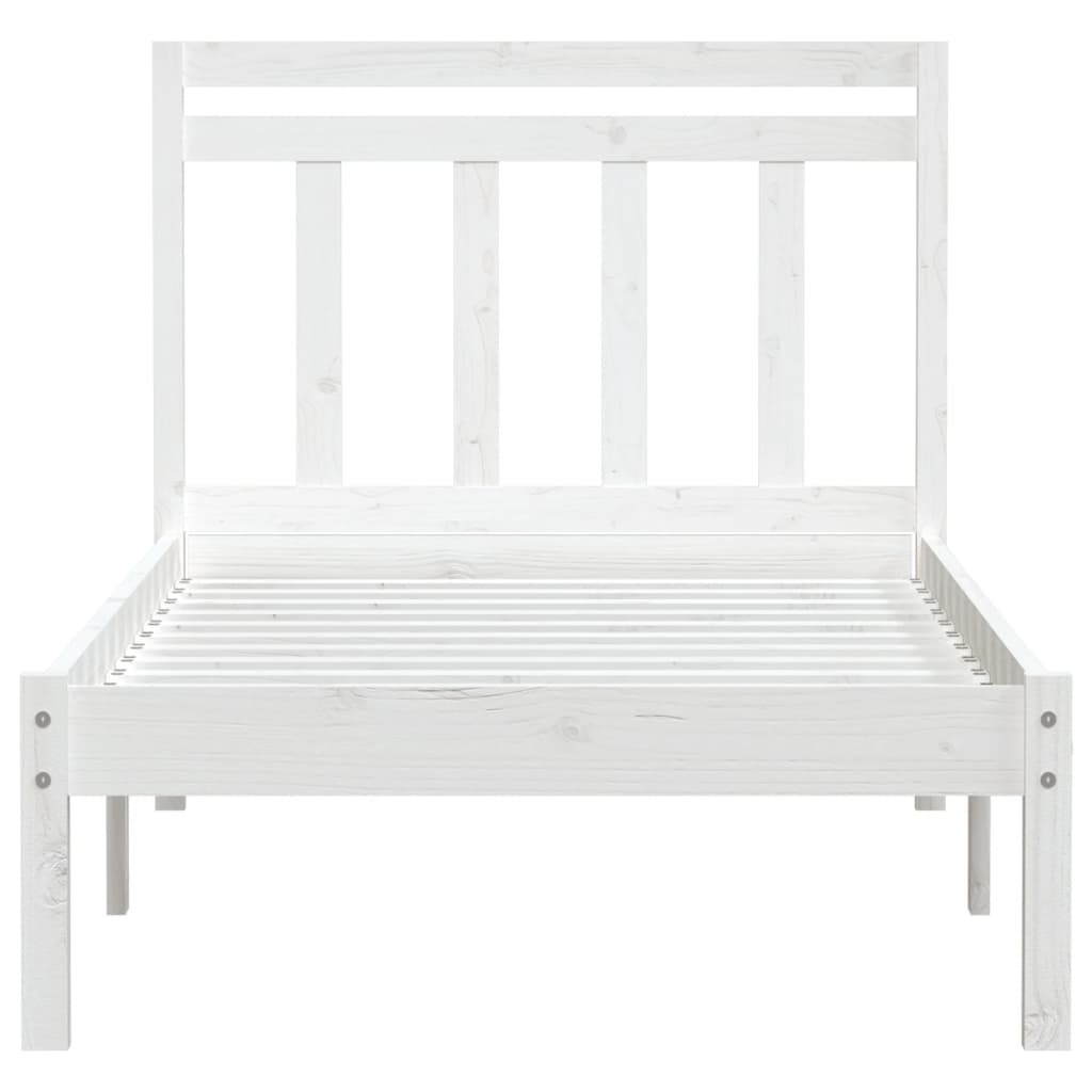 Bedframe massief grenenhout wit 100x200 cm is nu te koop bij PeponiXL, paradijselijk wonen!