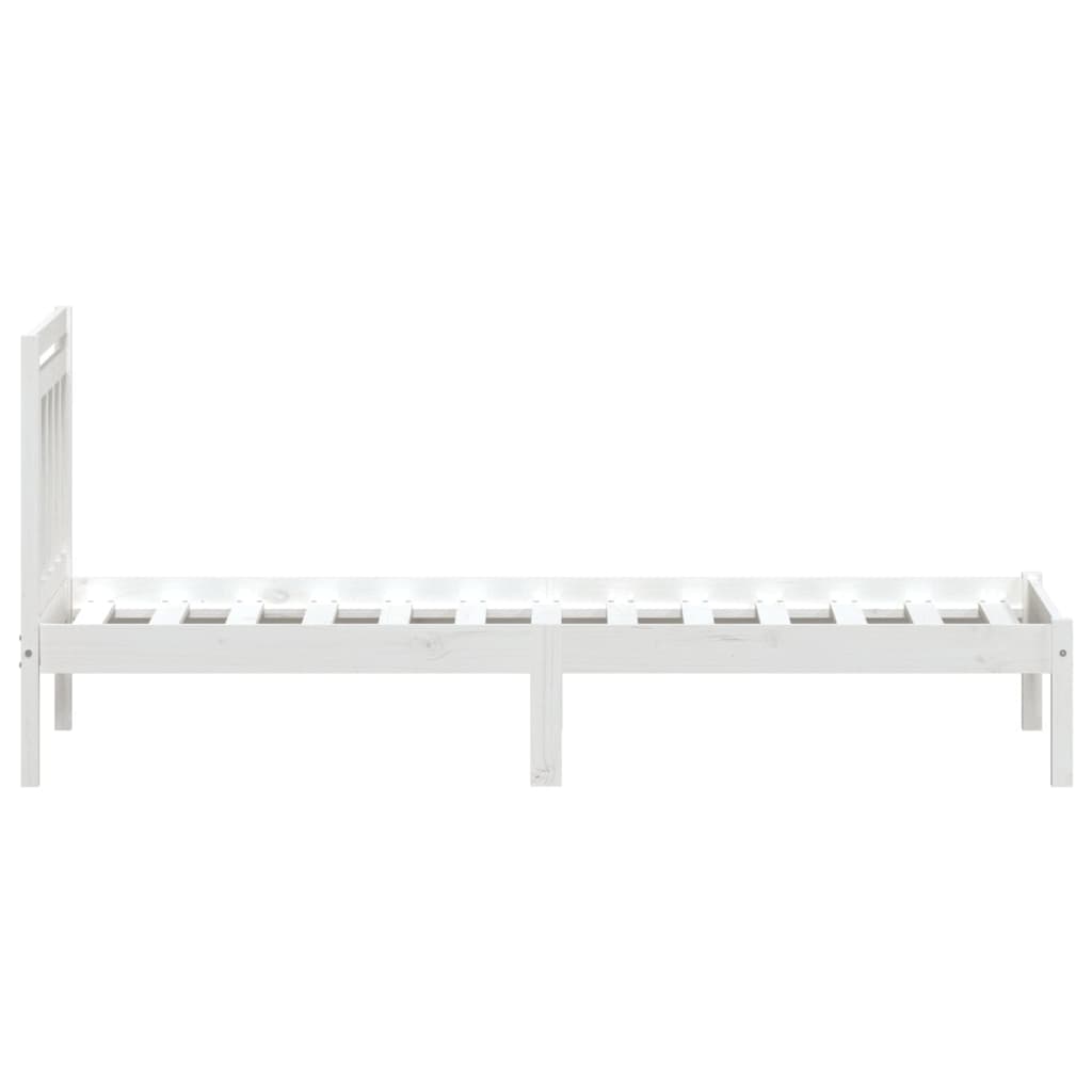 Bedframe massief grenenhout wit 100x200 cm is nu te koop bij PeponiXL, paradijselijk wonen!