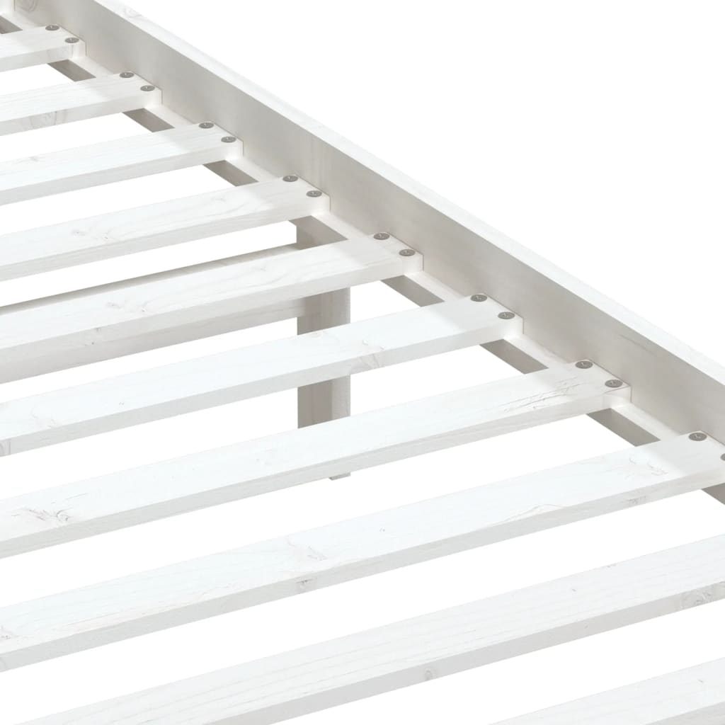 Bedframe massief grenenhout wit 100x200 cm is nu te koop bij PeponiXL, paradijselijk wonen!