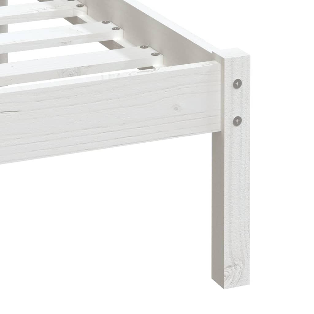 Bedframe massief grenenhout wit 100x200 cm is nu te koop bij PeponiXL, paradijselijk wonen!
