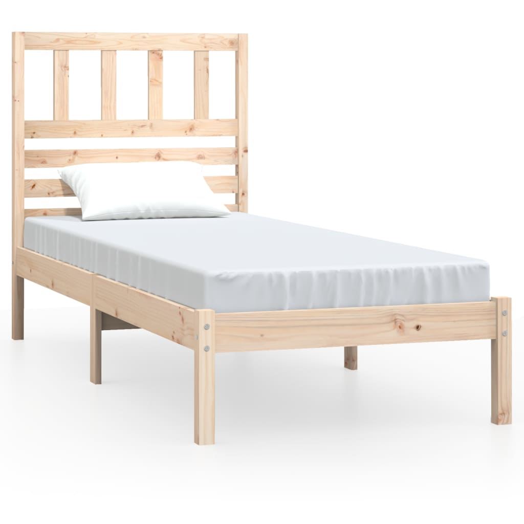 Bedframe massief grenenhout 75x190 cm is nu te koop bij PeponiXL, paradijselijk wonen!