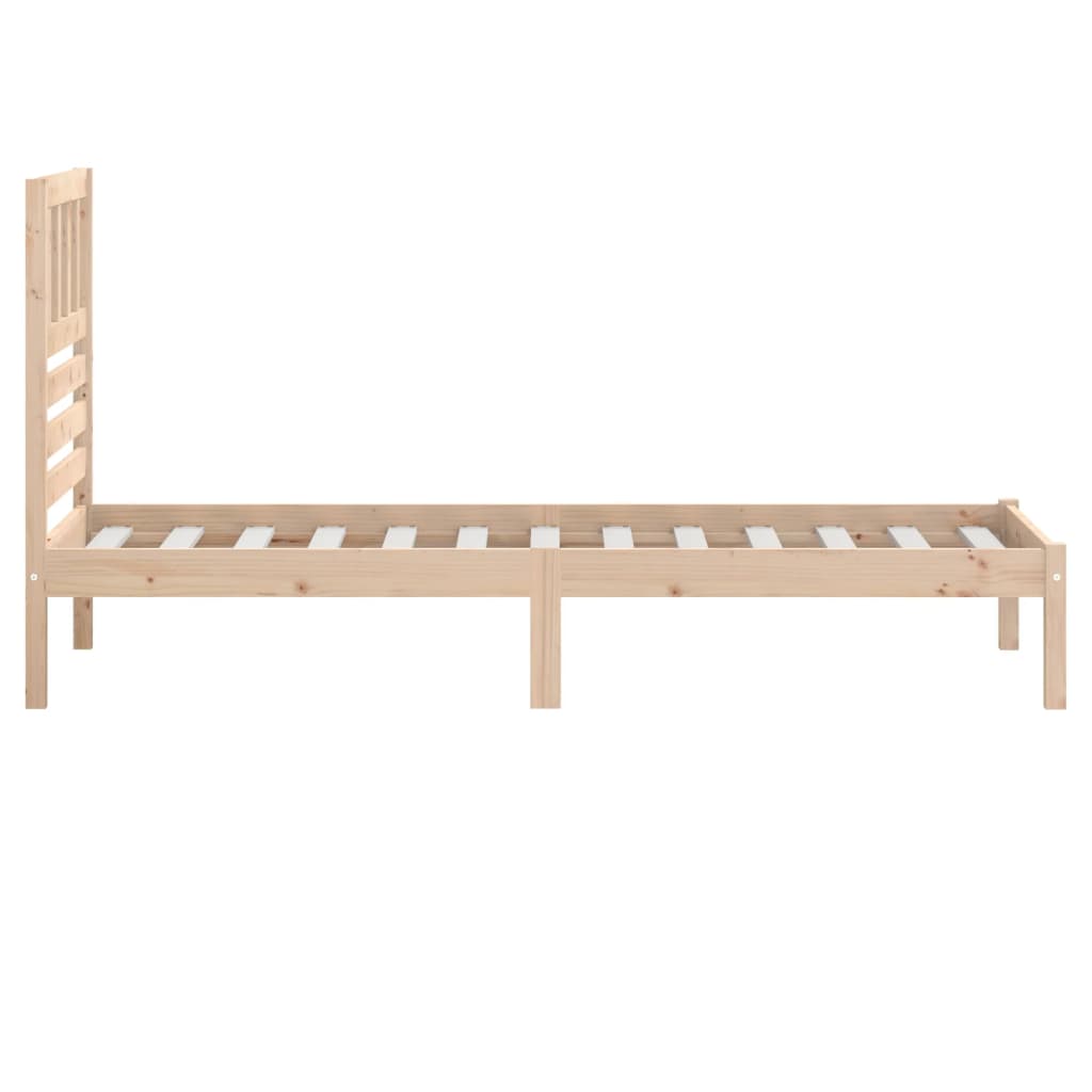 Bedframe massief grenenhout 75x190 cm is nu te koop bij PeponiXL, paradijselijk wonen!
