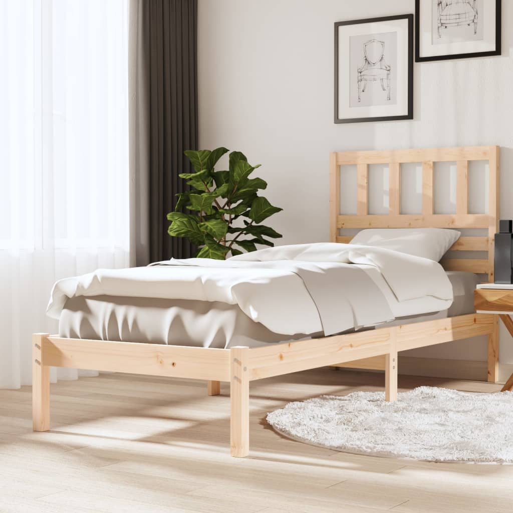 Bedframe massief grenenhout 90x190 cm is nu te koop bij PeponiXL, paradijselijk wonen!