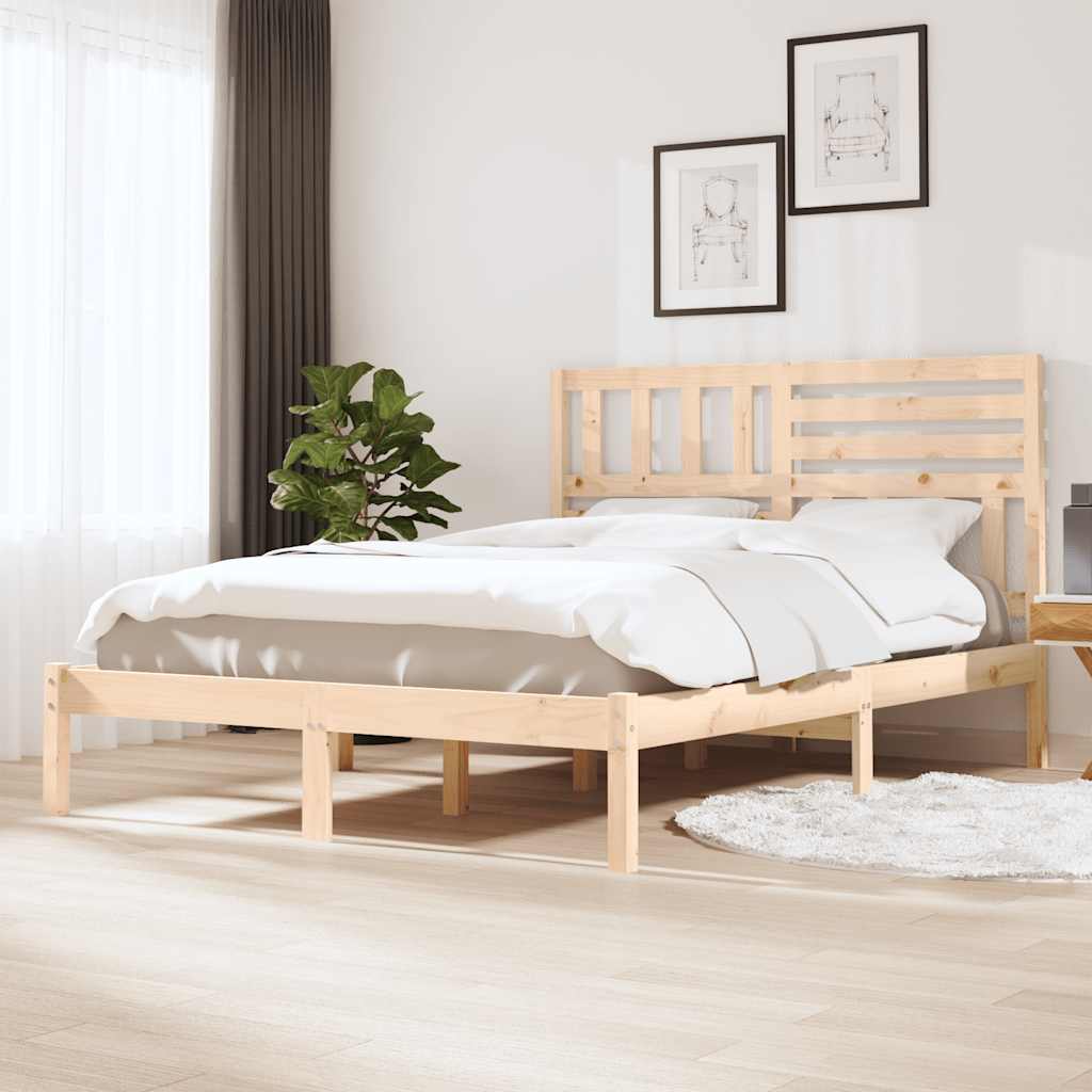Bedframe zonder matras massief grenenhout 120x190 cm is nu te koop bij PeponiXL, paradijselijk wonen!