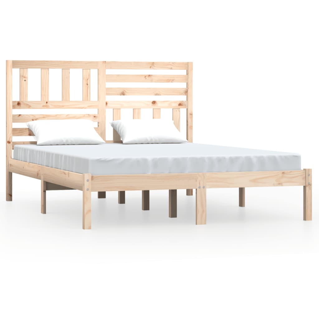 Bedframe massief grenenhout 150x200 cm is nu te koop bij PeponiXL, paradijselijk wonen!