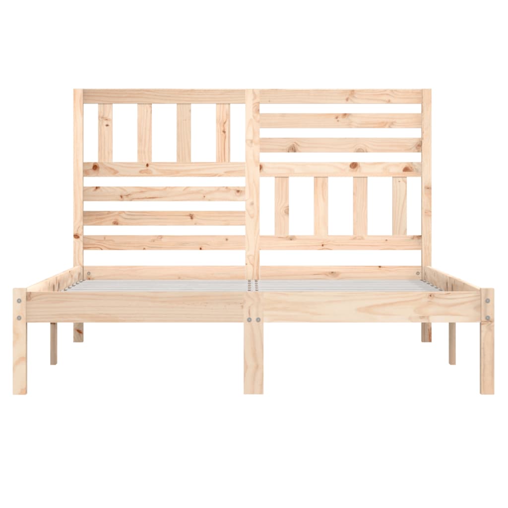 Bedframe massief grenenhout 150x200 cm is nu te koop bij PeponiXL, paradijselijk wonen!