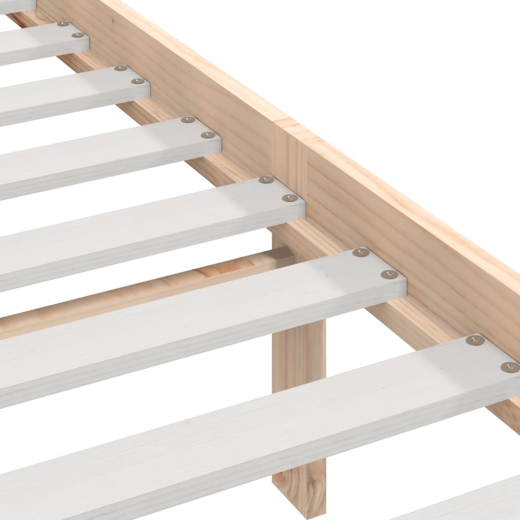Bedframe massief grenenhout 150x200 cm is nu te koop bij PeponiXL, paradijselijk wonen!