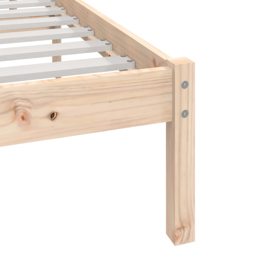 Bedframe massief grenenhout 150x200 cm is nu te koop bij PeponiXL, paradijselijk wonen!