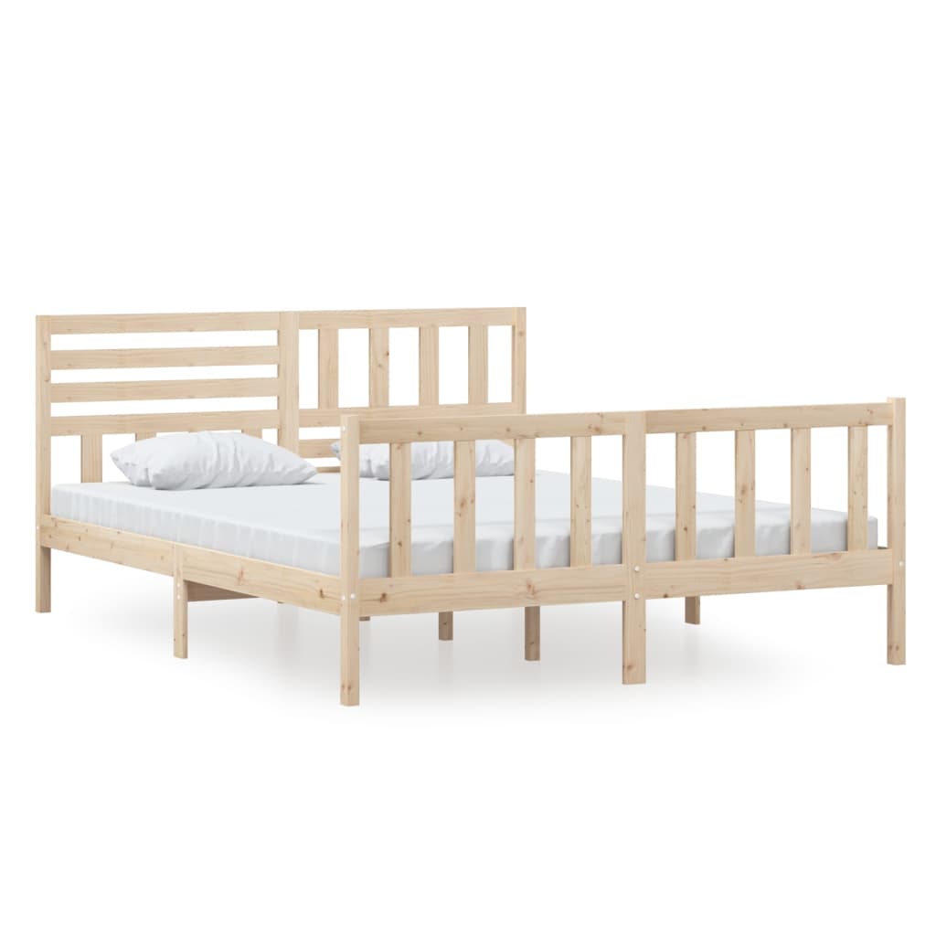 Bedframe massief hout 160x200 cm is nu te koop bij PeponiXL, paradijselijk wonen!