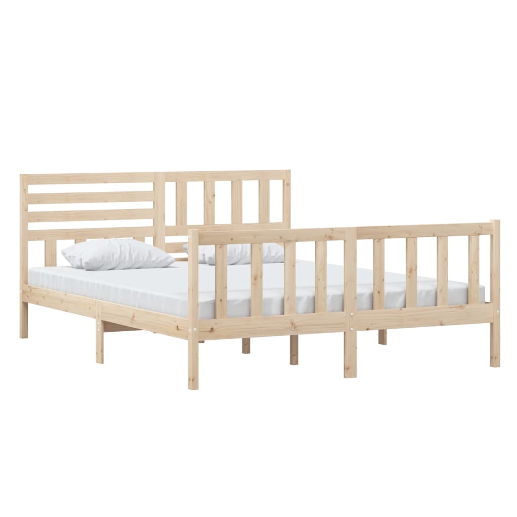 Bedframe massief hout 160x200 cm is nu te koop bij PeponiXL, paradijselijk wonen!