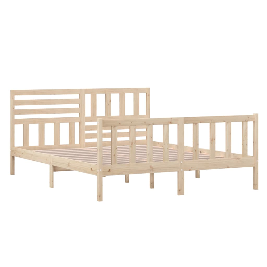 Bedframe massief hout 160x200 cm is nu te koop bij PeponiXL, paradijselijk wonen!