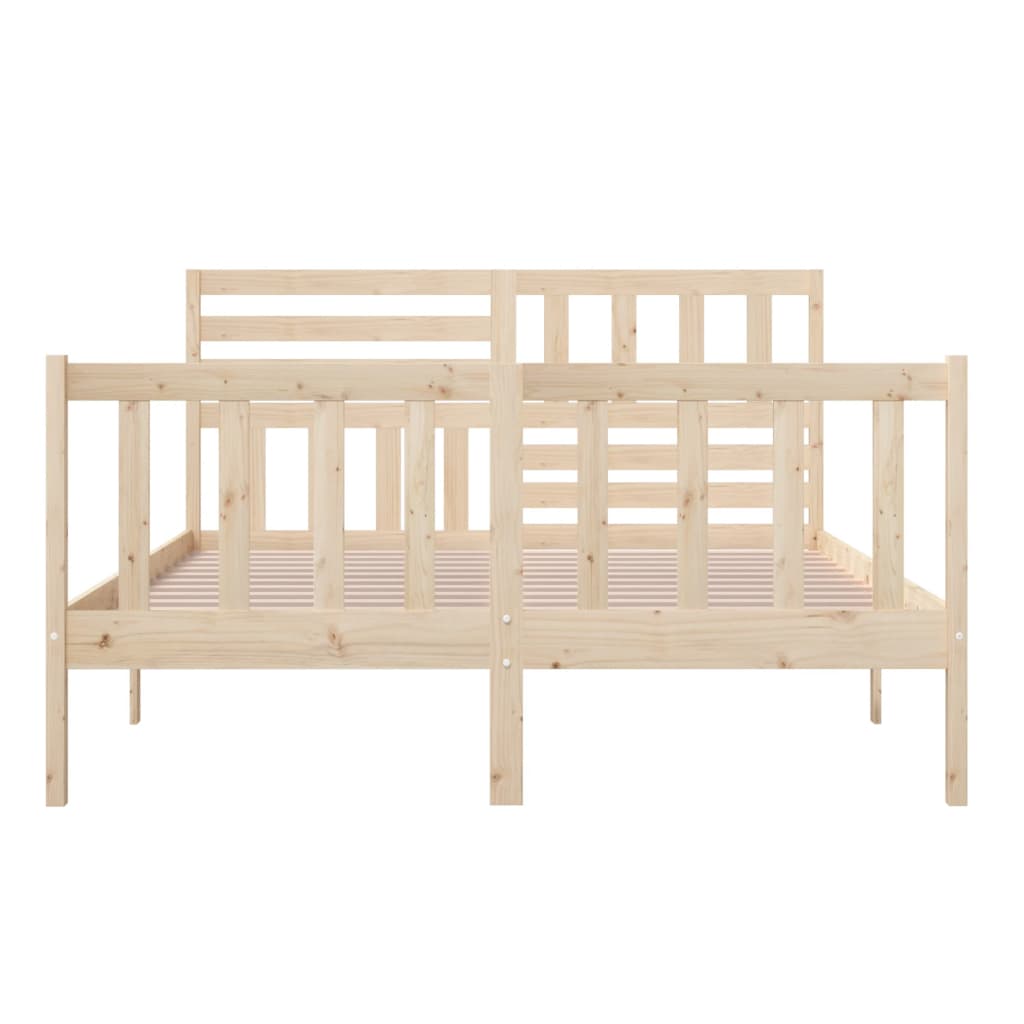 Bedframe massief hout 160x200 cm is nu te koop bij PeponiXL, paradijselijk wonen!
