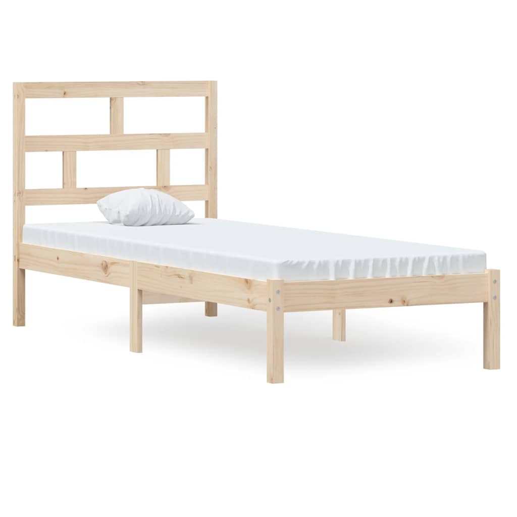 Bedframe massief hout 75x190 cm is nu te koop bij PeponiXL, paradijselijk wonen!