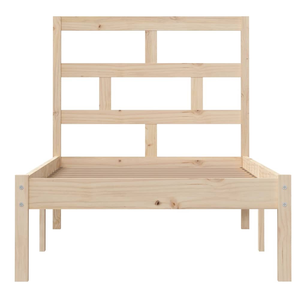 Bedframe massief hout 75x190 cm is nu te koop bij PeponiXL, paradijselijk wonen!
